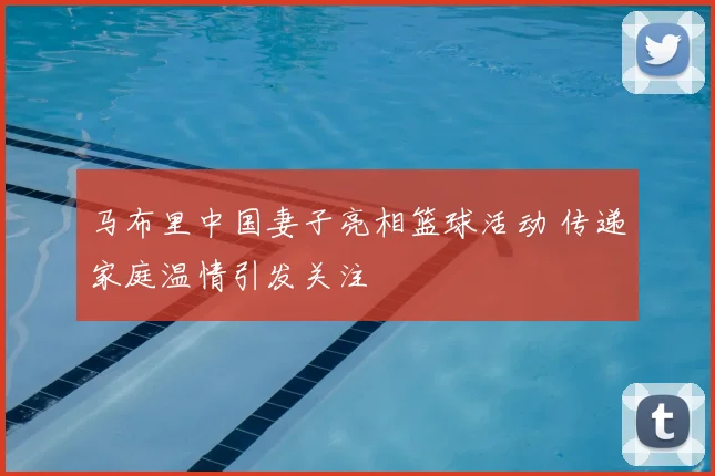 马布里中国妻子亮相篮球活动 传递家庭温情引发关注