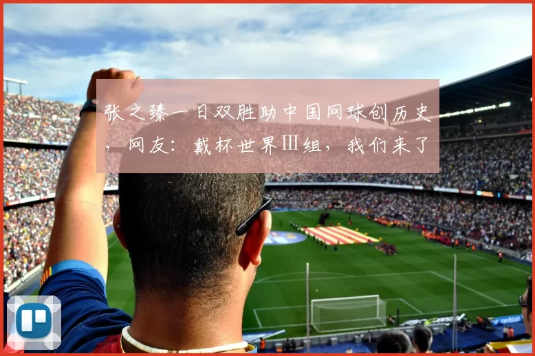 张之臻一日双胜助中国网球创历史,网友:戴杯世界Ⅰ组,我们来了